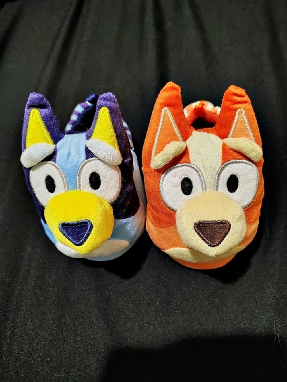 Bluey Kids Striped Slippers Size 7/8T